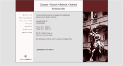 Desktop Screenshot of kanzlei-gbg.de